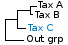 <strong>Fig. 11:6.</strong> Phylogenetic tree based on 16S rRNA gene sequences, which illustrates the relations between members of the order <i>Bacillales</i>, which is indicated with vertical bars. All taxa in the tree belong to the class <i>Bacilli</i> except <i>Escherichia coli</i> and <i>Erysipelothrix (Ery.)</i> spp. The latter belongs to the class <i>Erysipelotrichia</i>. Names of taxa in blue are included in VetBact and taxa in bold are included in this  bacterial page.</p> 

<p>The tree was generated on line by using the computer program "Tree Builder" at <a href="http://rdp.cme.msu.edu/" target="_blank">the website of RDP</a>. <i>E. coli</i> was chosen as outgroup. (T) means type strain and <i>B.</i> in <i>B. thermosphacta</i> means <i>Brochothrix thermosphacta</i>, which is a spoilage bacterium.</p>